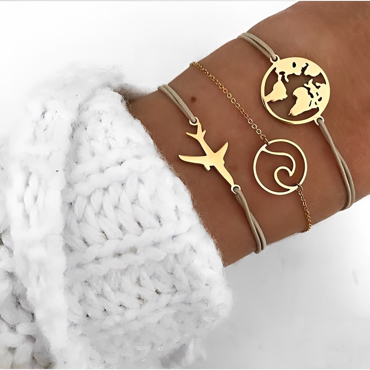 Alora – Elegant lime bracelet set