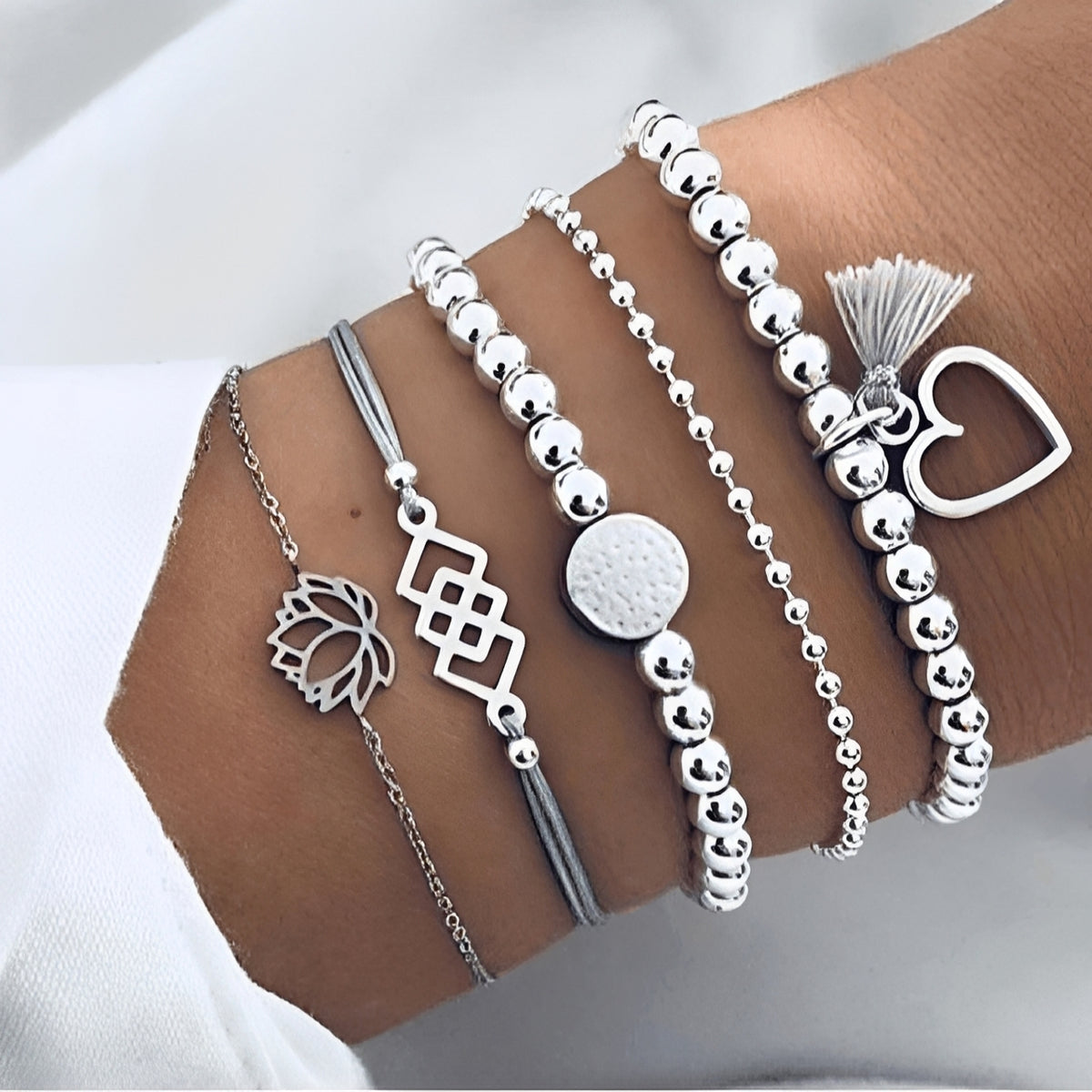 Alora – Elegant lime bracelet set