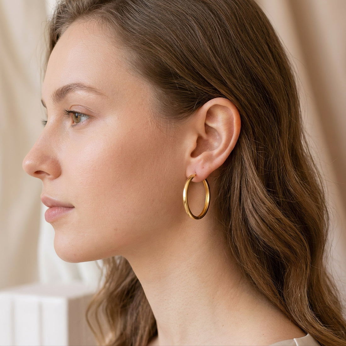 Classic hoop - Midi hanging hoops