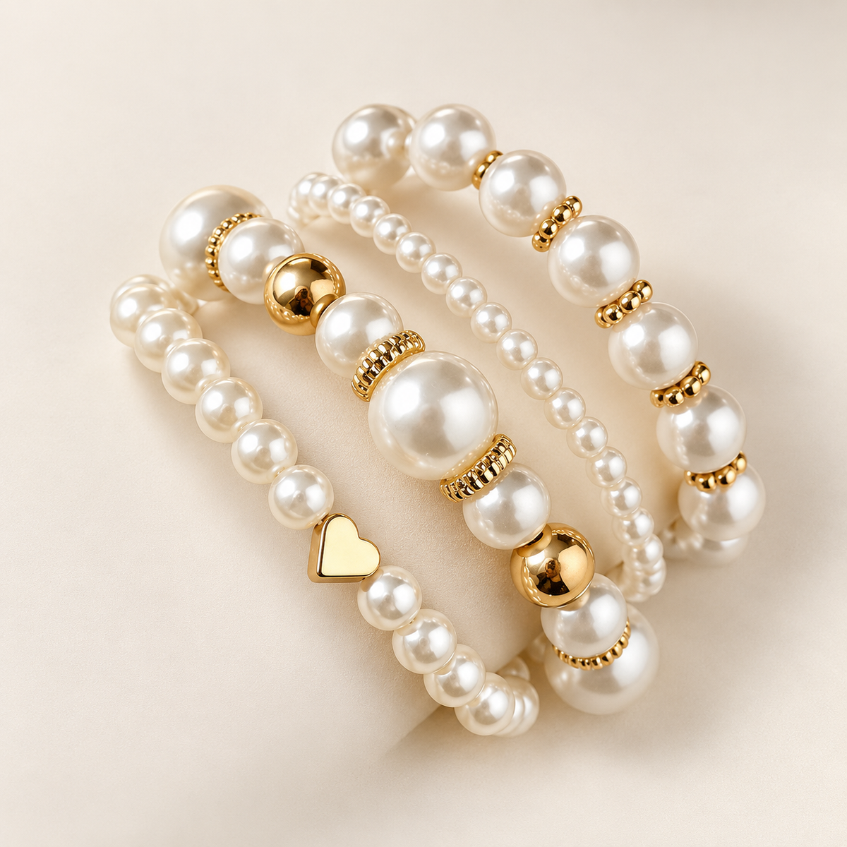 Nerisse – Set of freshwater pearl bracelets