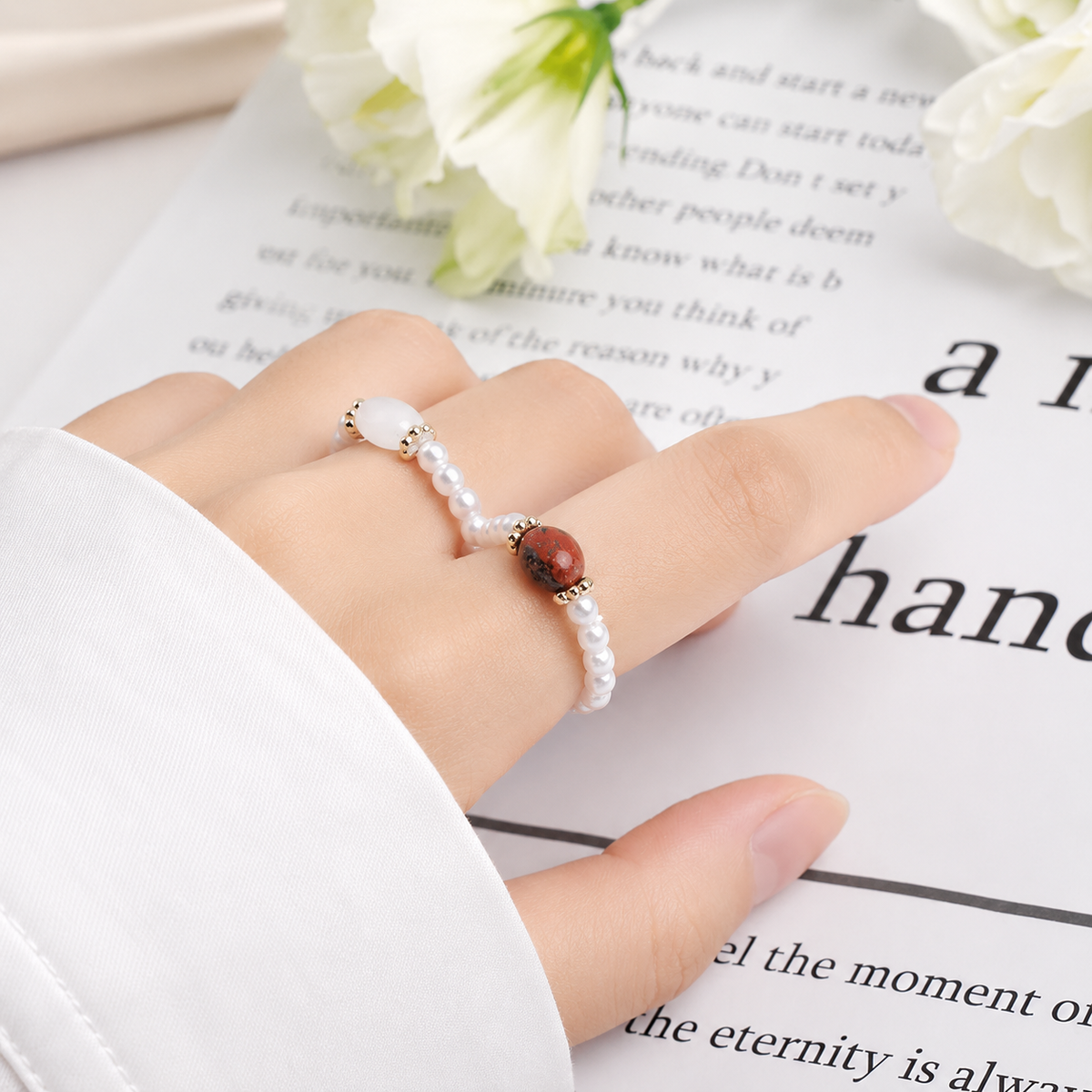 Stone Pearl - Vintage Pearl Ring