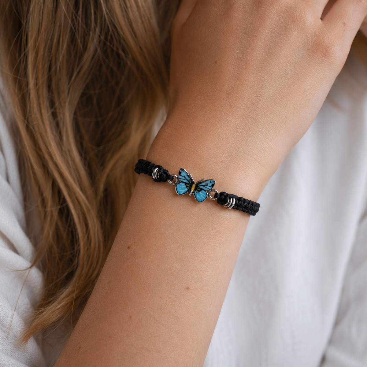 Elvina – Blue Butterfly Bracelet