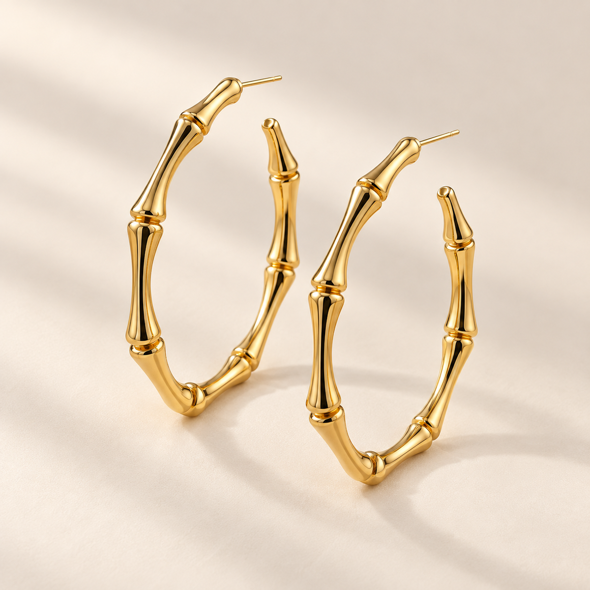 Alice – Bamboo Hoop Earrings