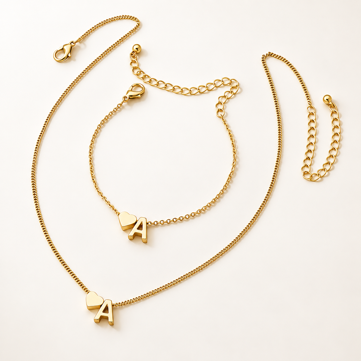 Initial Heart Jewelry Collection - Initial Love Jewelry Collection