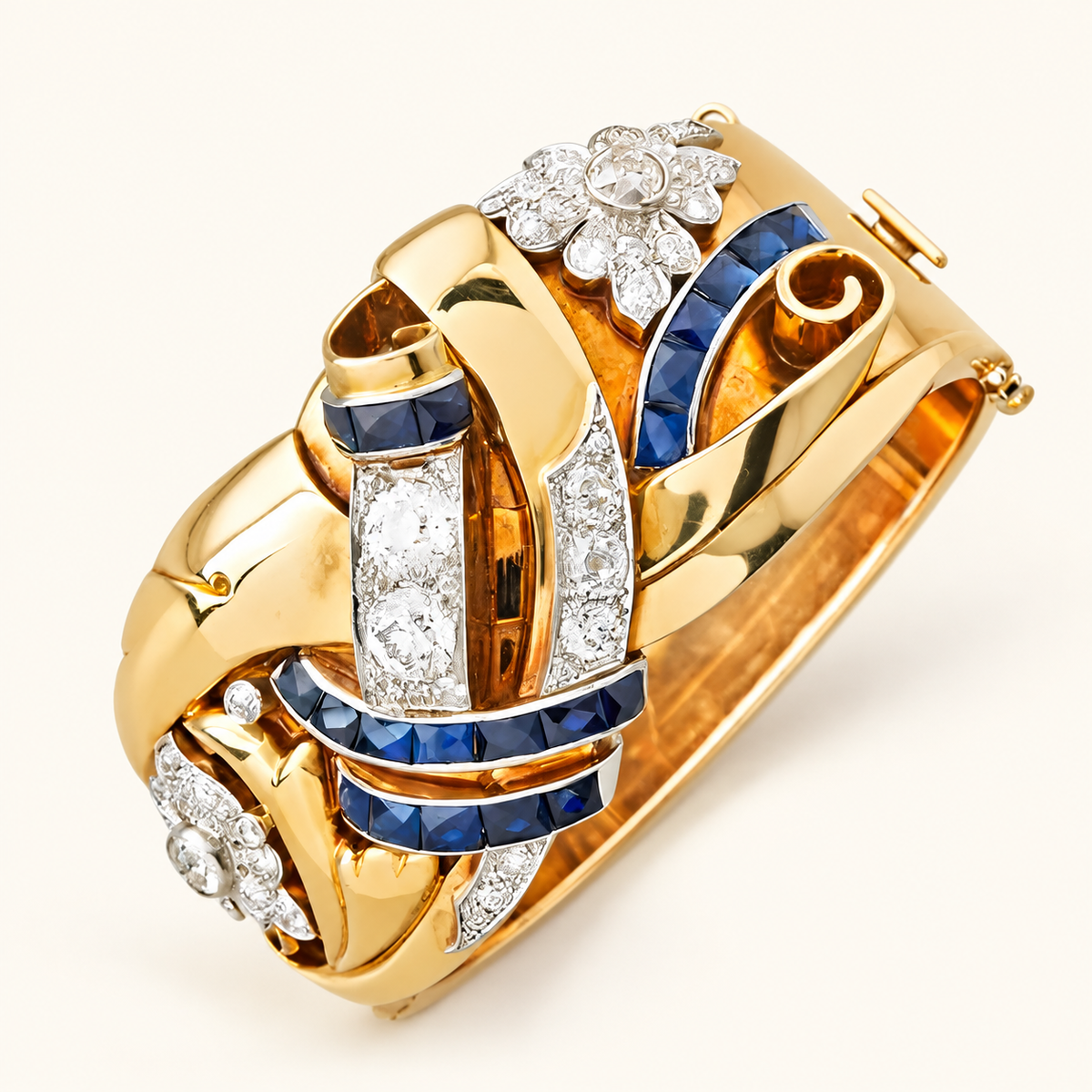 Mireille – Vintage blue ring