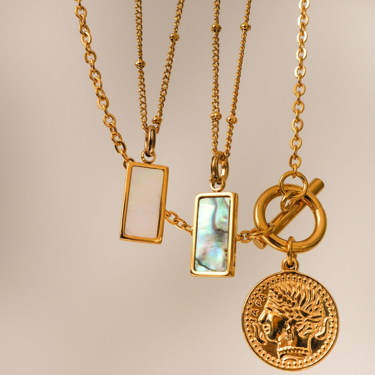 Havanna - coin necklace with lever clasp
