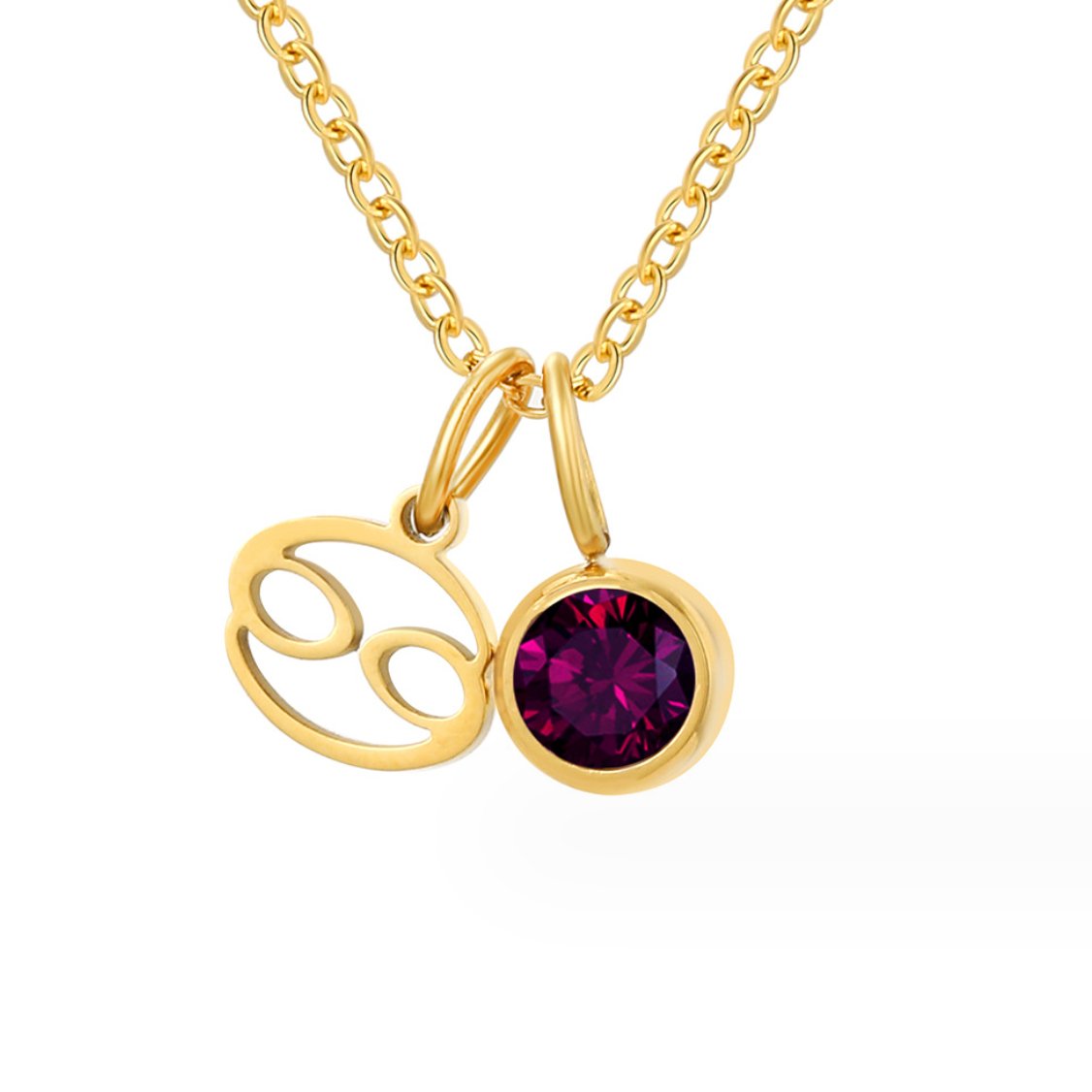 Shay - Zodiac birthstone necklace