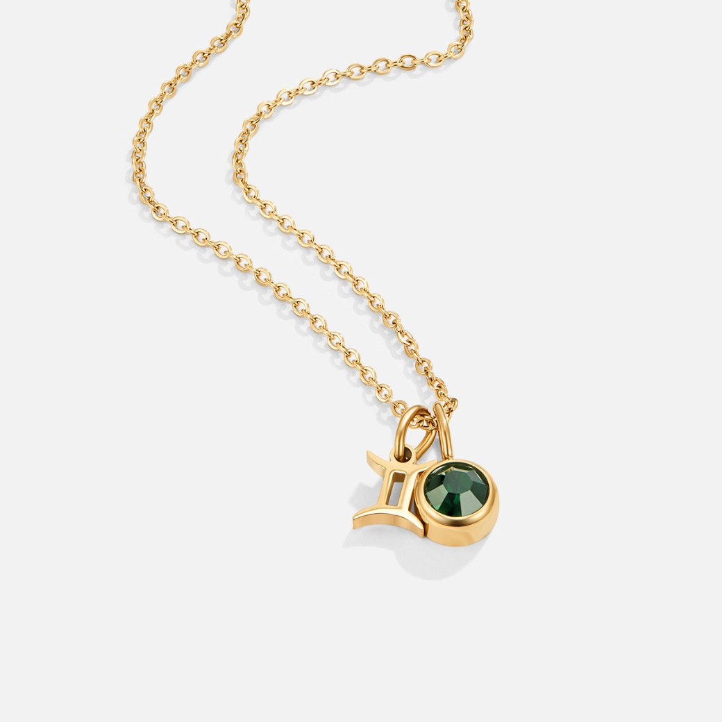 Shay - Zodiac birthstone necklace