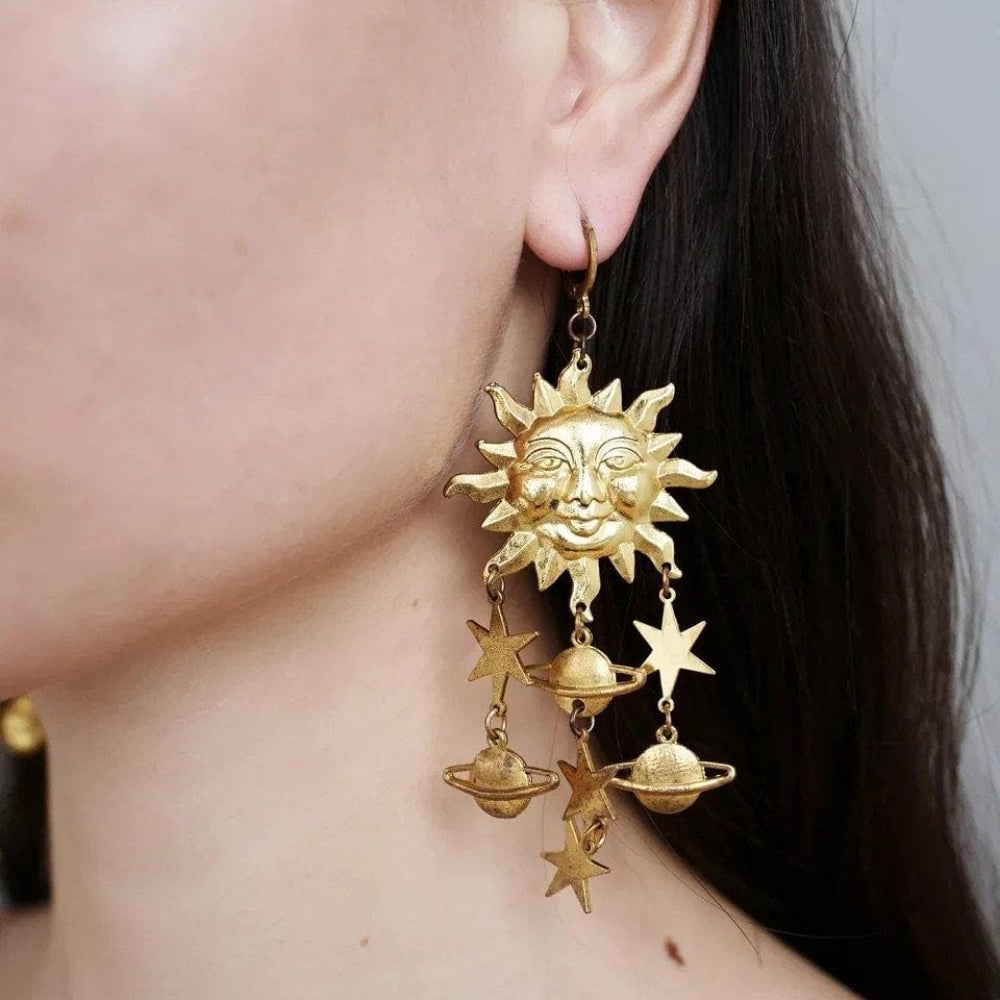 Celestials - Astrology Star Sun Earrings