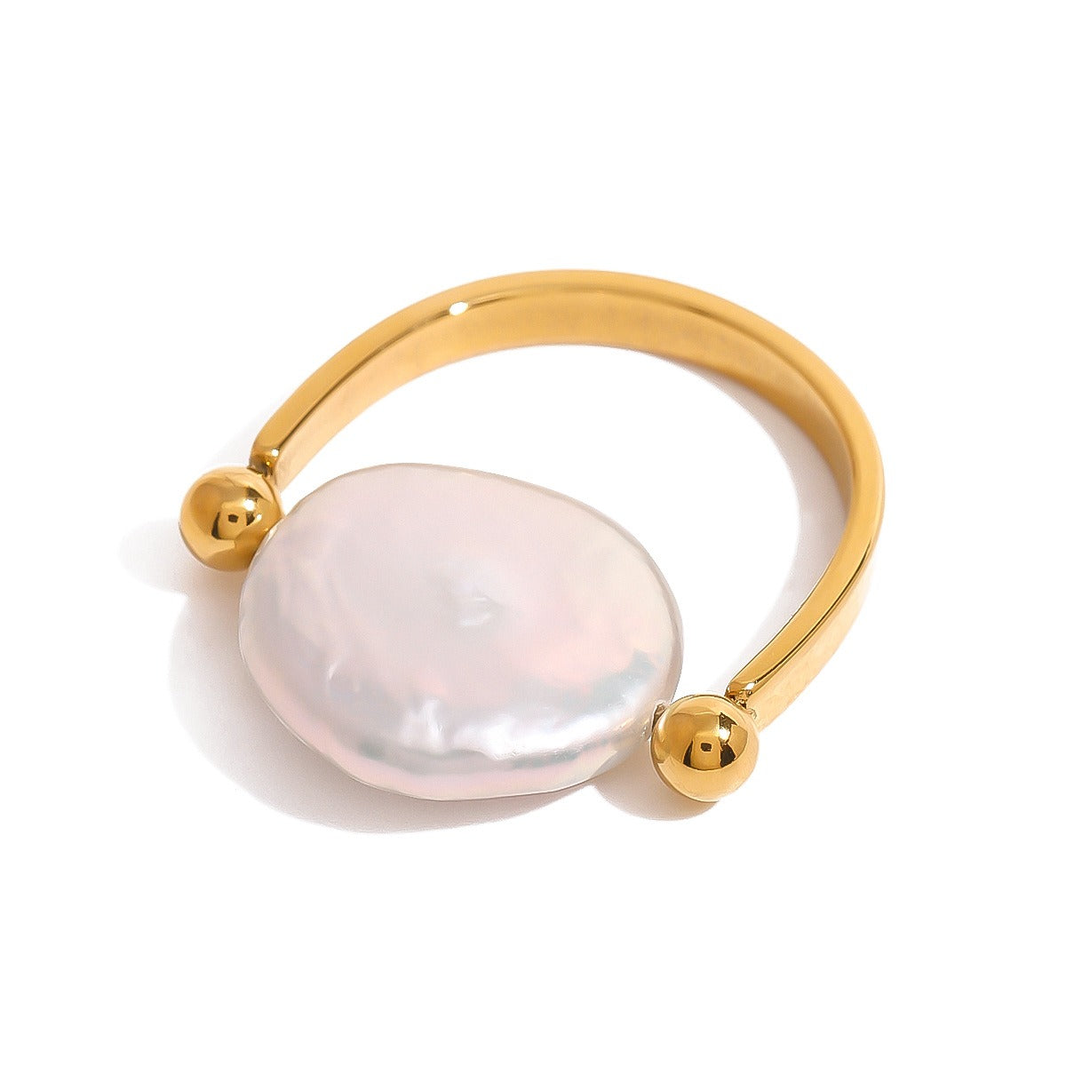 Sabby – Reversible Baroque Pearl Ring
