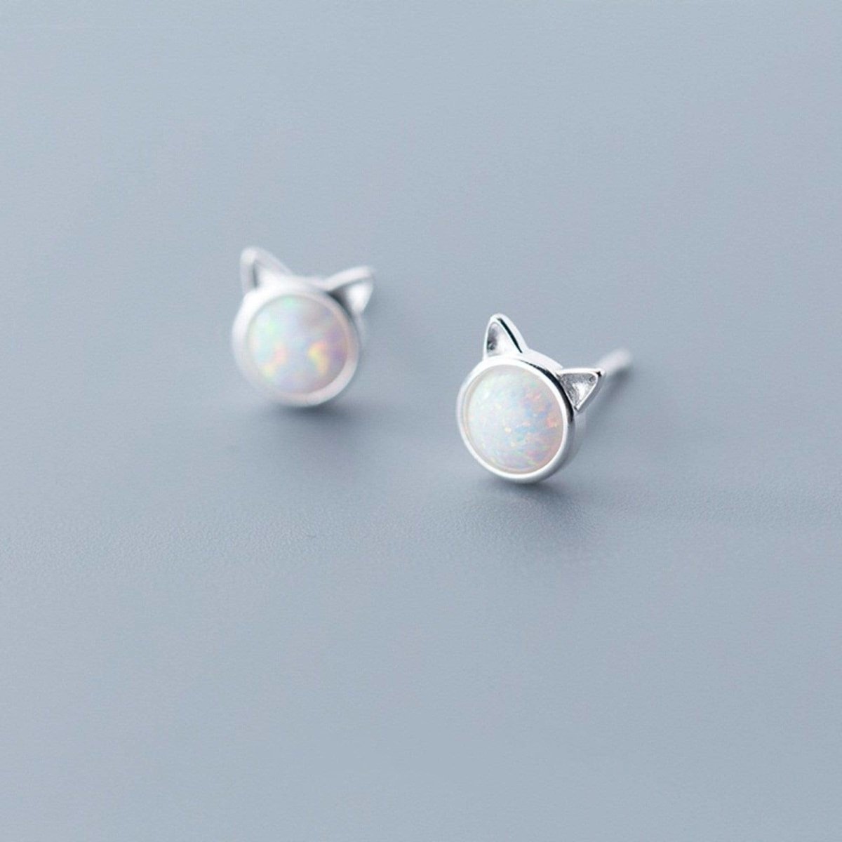 Sepideh – Cat Earrings with Iridescent Detail