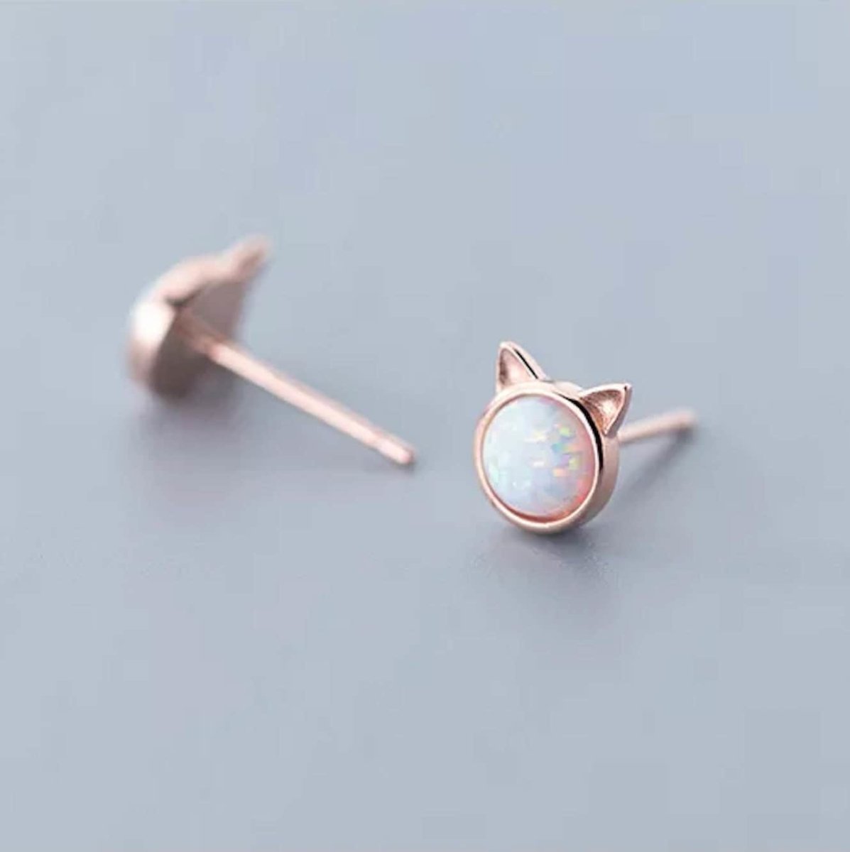 Sepideh – Cat Earrings with Iridescent Detail